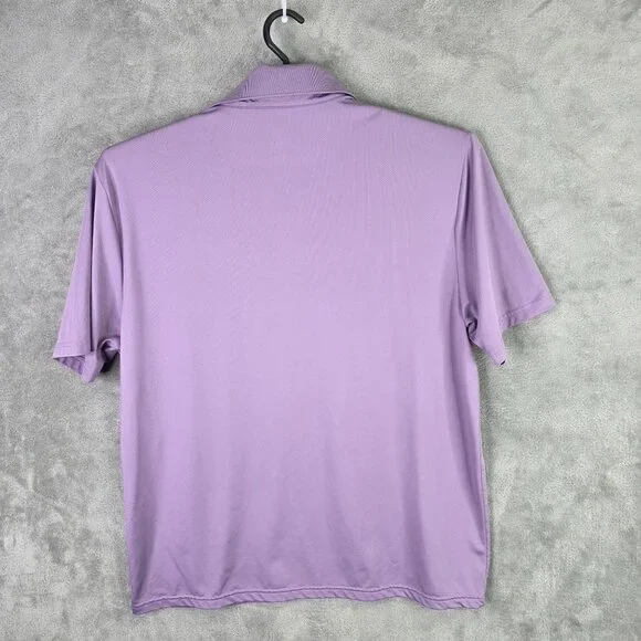 Mens Member's Mark Purple Performance Polo Shirt Short Sleeve Polyester Size XL - Picture 3 of 6
